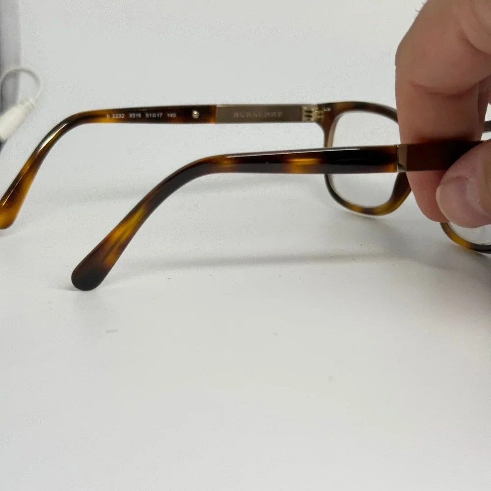 Burberry B 2232 3316 Dark Havana Tortoise Cat Eye Eyeglass Frame Italy 51-17-140